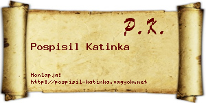 Pospisil Katinka névjegykártya